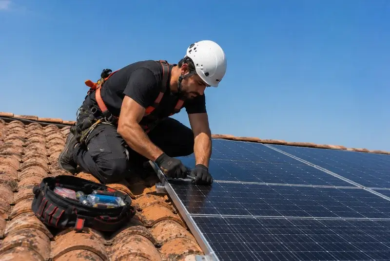 Maintenance et monitoring de panneaux solaires à Rébénacq