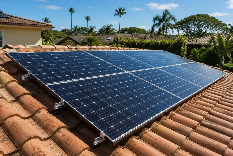 Installation de panneaux solaires à Rébénacq